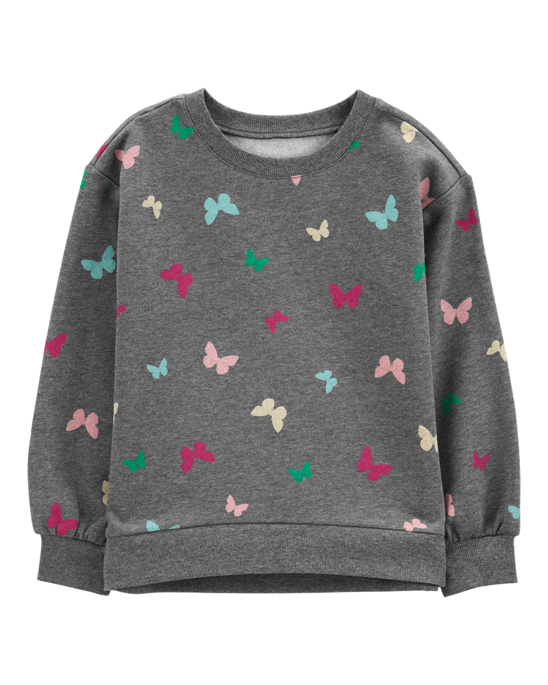 Kid Butterfly Fleece Sweatshirt, image 1 of 3 slides