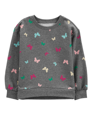 Kid Butterfly Fleece Sweatshirt, 