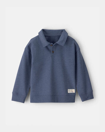 Tout-petit gar&ccedil;on - Chandail en jersey bouclette de P&acirc;ques - Bleu, 