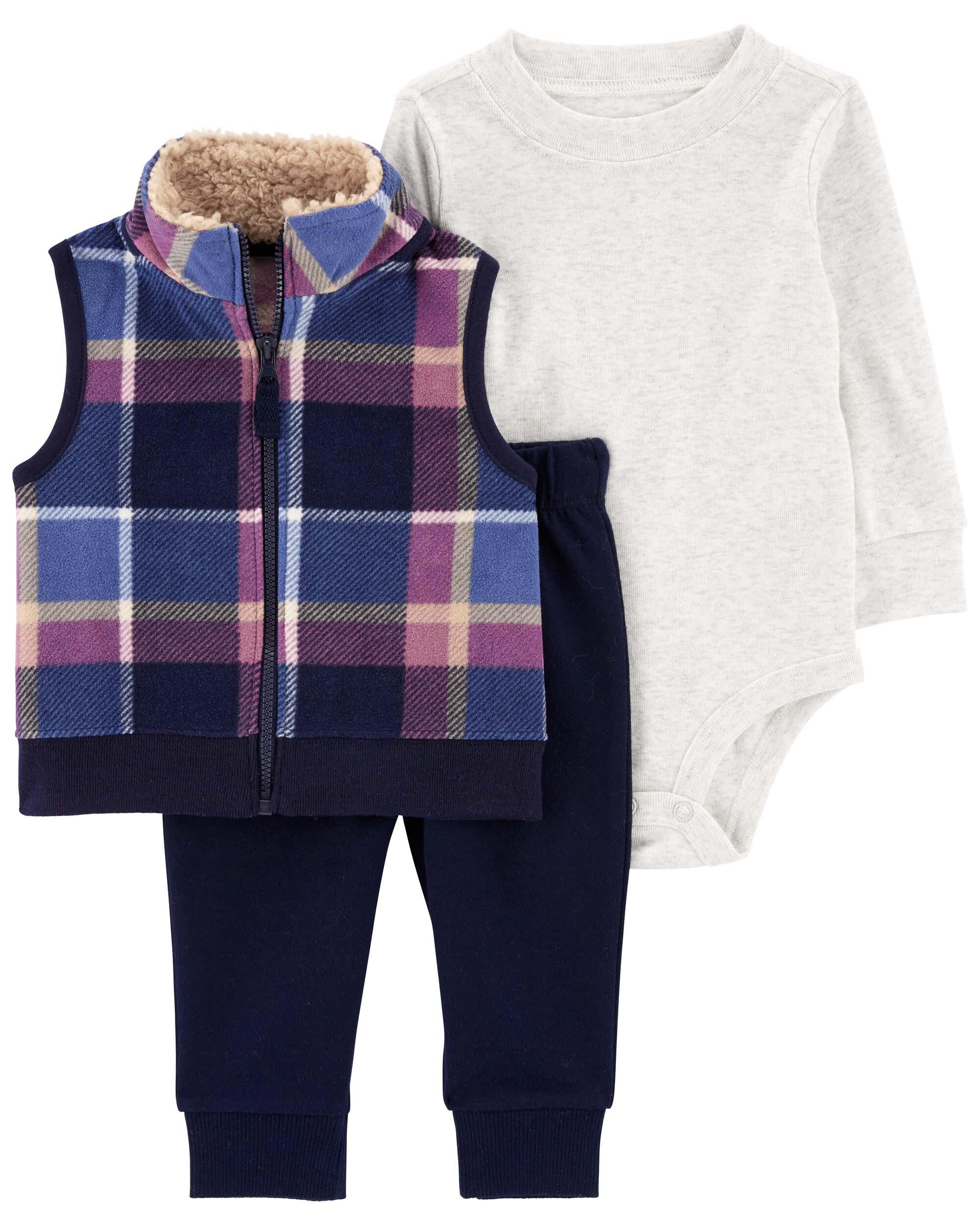 Flannel vests deals for babies
