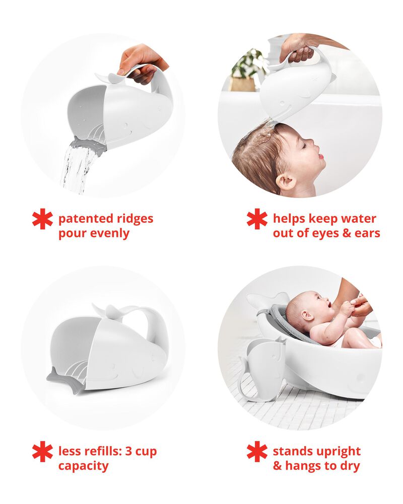 MOBY&reg; Waterfall Bath Rinser - White, image 3 of 13 slides