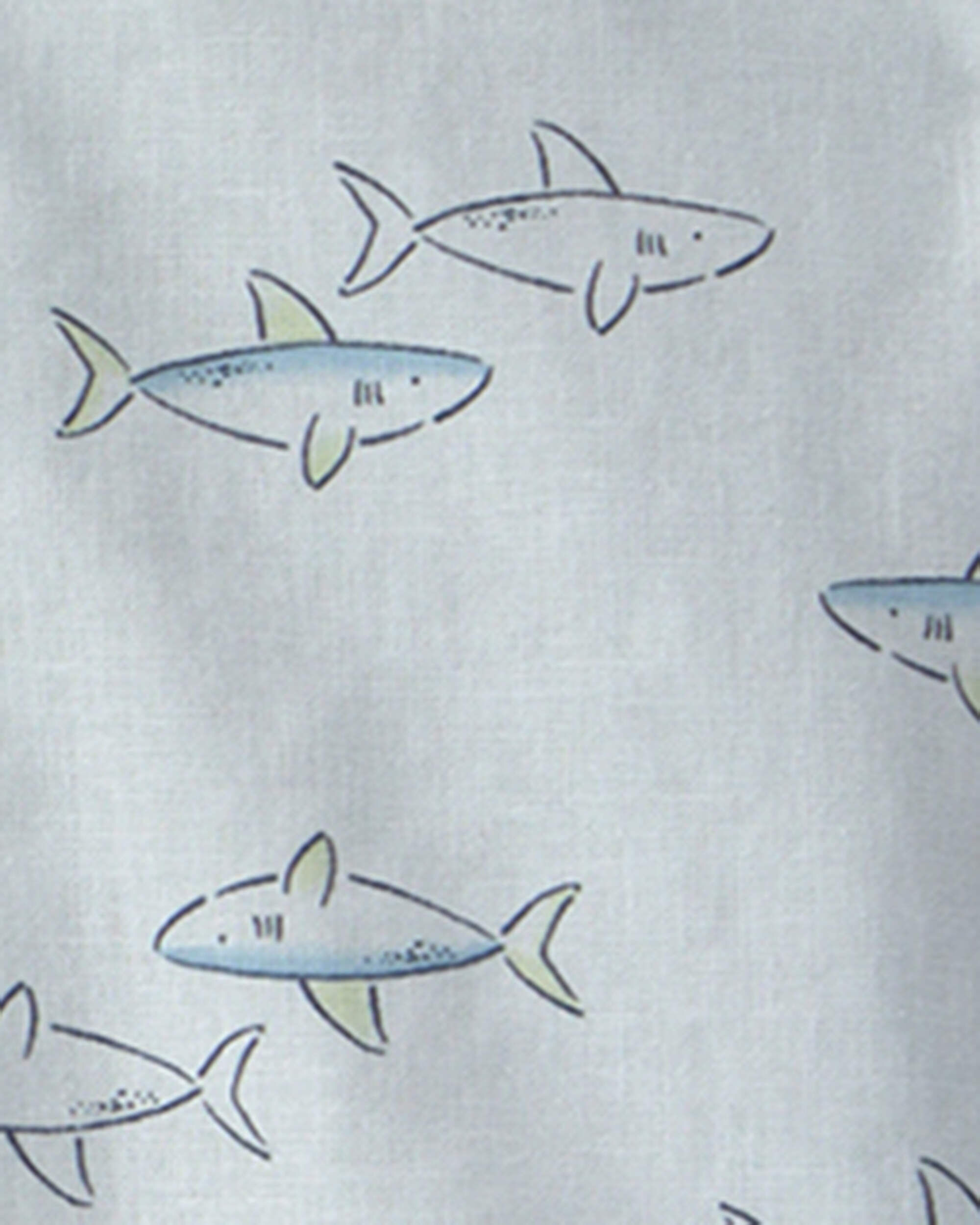 Baby Boy 3-Piece Shark Top & Short Set - Blue | Carter's Oshkosh