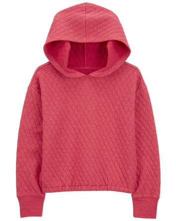 Quilted Double Knit Hoodie, 