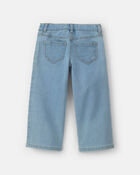 Tout-petit fille - Jeans &agrave; jambe large - D&eacute;lav&eacute; clair, image 2 sur 3 diapositives