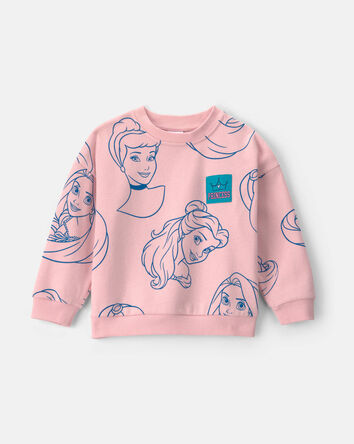 Toddler Girl Disney&copy; Princess Fleece Pullover Sweatshirt - Pink, 