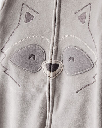 Toddler Boy Raccoon DreamPlush Snug Fit Long-Sleeve Pyjamas - Grey, 
