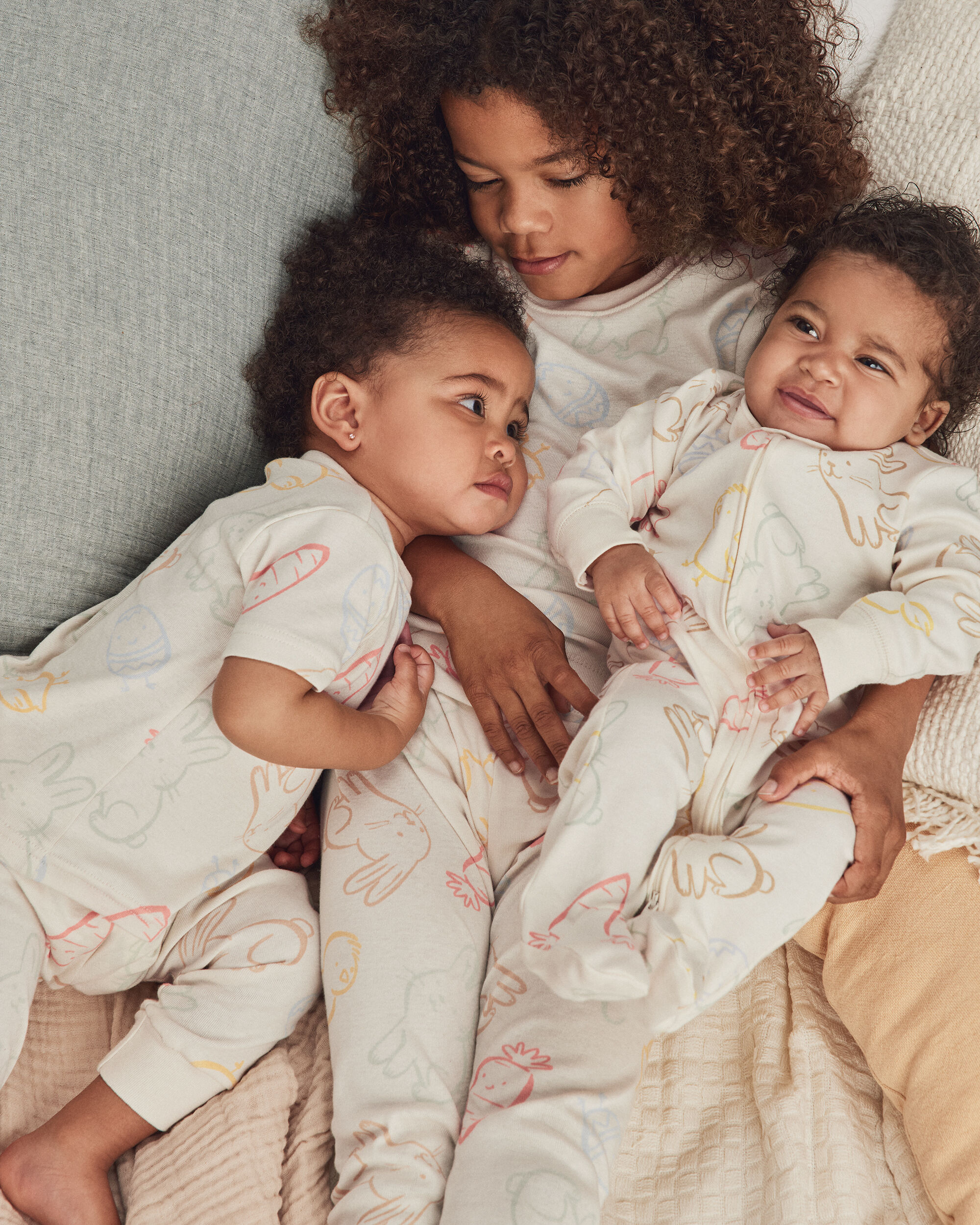 Baby Easter 100% Cotton 2-Way Zip Sleeper - Cream | Carter's