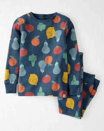 Ensemble Pyjama en coton biologique à imprimé légumes, 