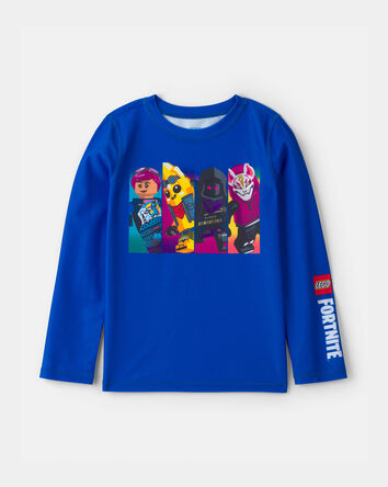 Boys Lego Fortnite Rashguard - Blue, 