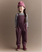 Toddler Girl Pleated Overalls - Mauve, image 1 of 6 slides