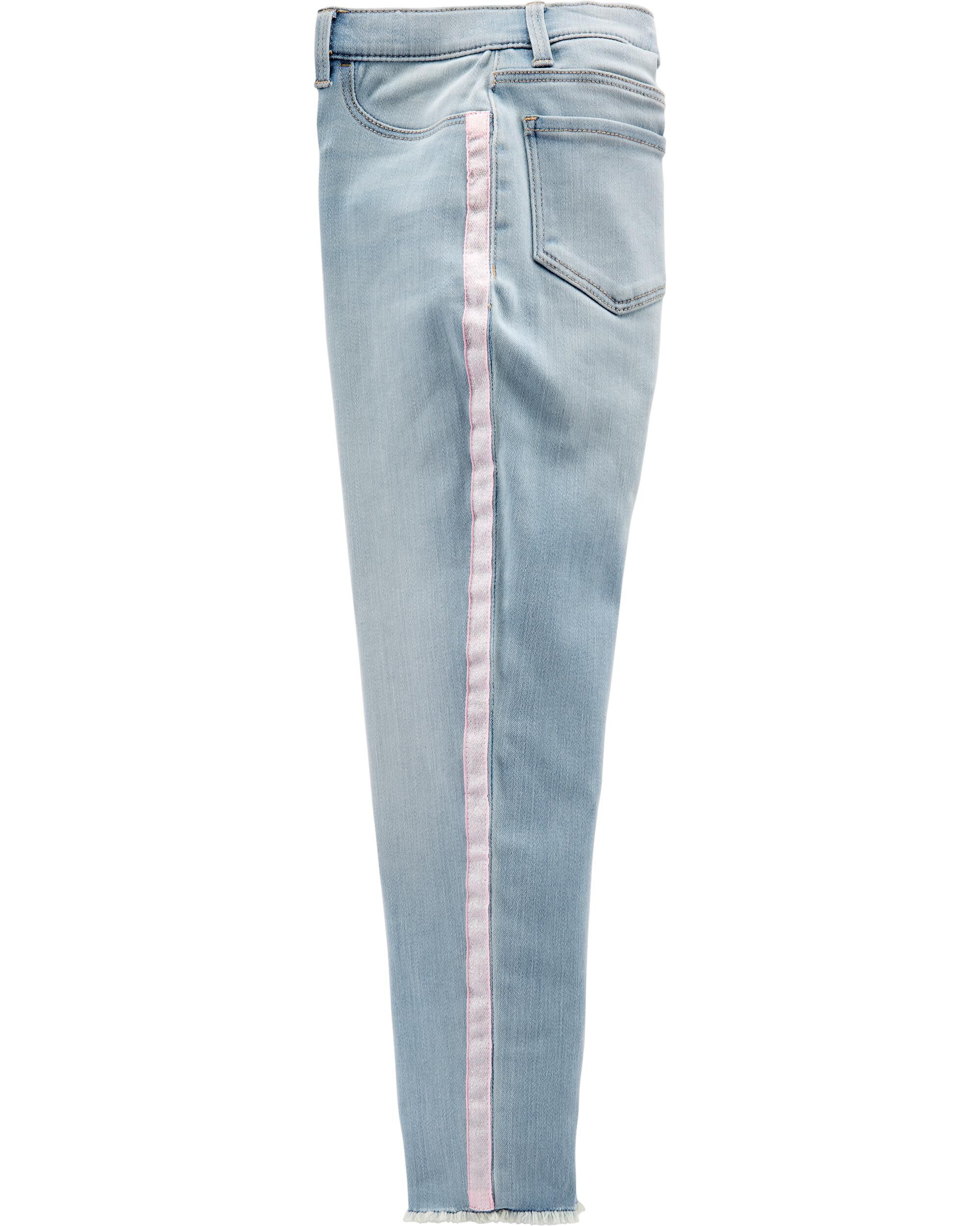 glitter side stripe jeans