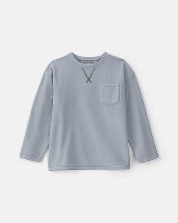 Gar&ccedil;ons - T-shirt &agrave; manches longues &ndash; Bleu, 