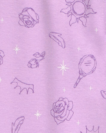 Kid Disney Princess Snug Fit Cotton 2-Piece Pyjamas - Purple, 