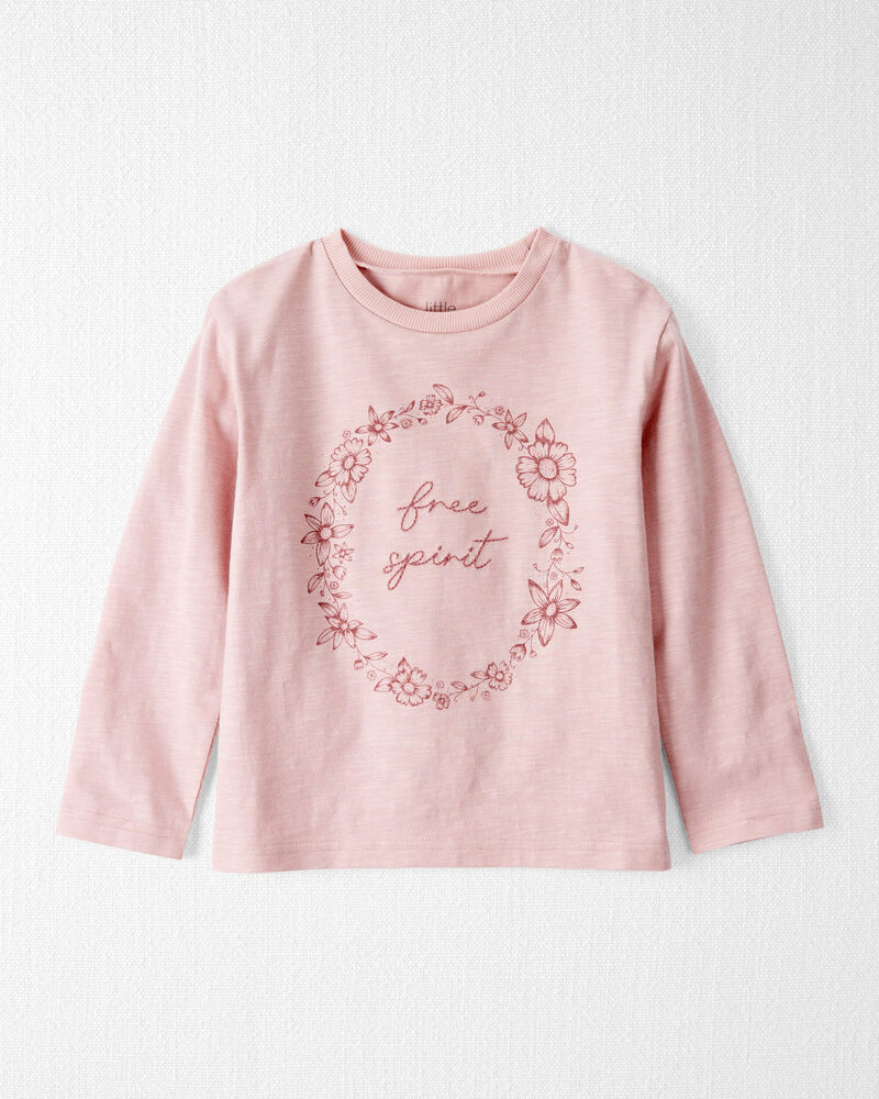 Toddler Organic Cotton Free Spirit Long-Sleeve Jersey Tee, image 1 of 4 slides