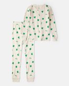 Kid St. Patrick's Day 100% Cotton Snug Fit 2-Piece Pyjamas - Ivory, image 1 of 3 slides