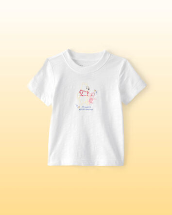 B&eacute;b&eacute; - T-shirt &agrave; imprim&eacute; et broderie Winnie l&rsquo;Ourson de Disney&reg; - Blanc, 