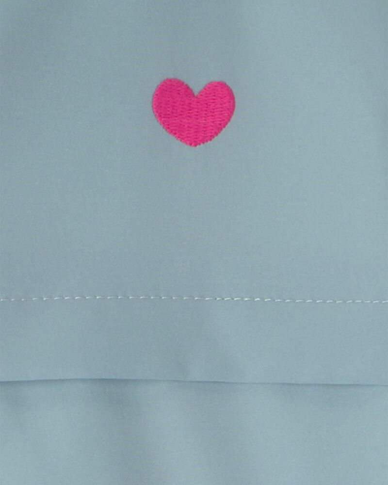 Toddler Girl Heart Jacket- Blue, image 3 of 4 slides