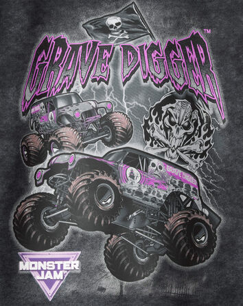 Gar&ccedil;ons - Sweat &agrave; capuche Grave Digger - Noir, 