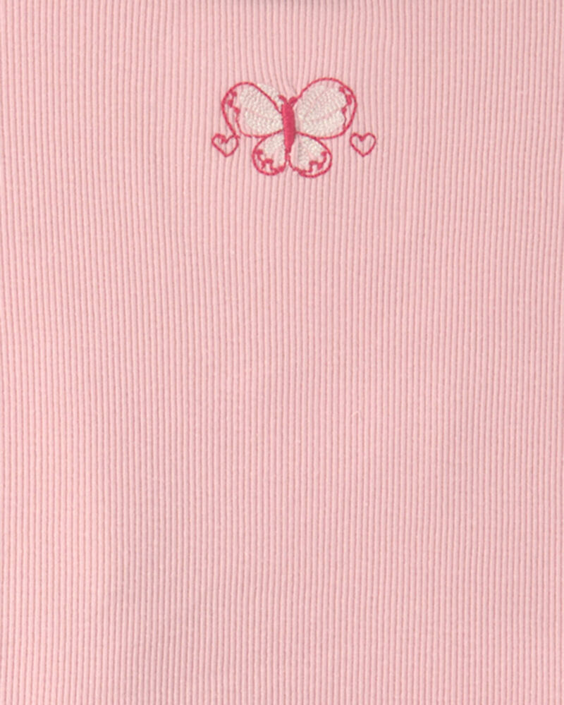Toddler Girl 2-Piece Short-Sleeve Top & Pant Set &ndash; Pink, image 3 of 4 slides