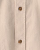 Boys Utility Button-Down Shirt - Beige, image 9 of 10 slides
