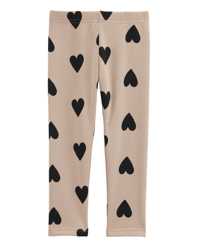 Baby Heart Cozy Fleece Leggings, image 3 of 5 slides