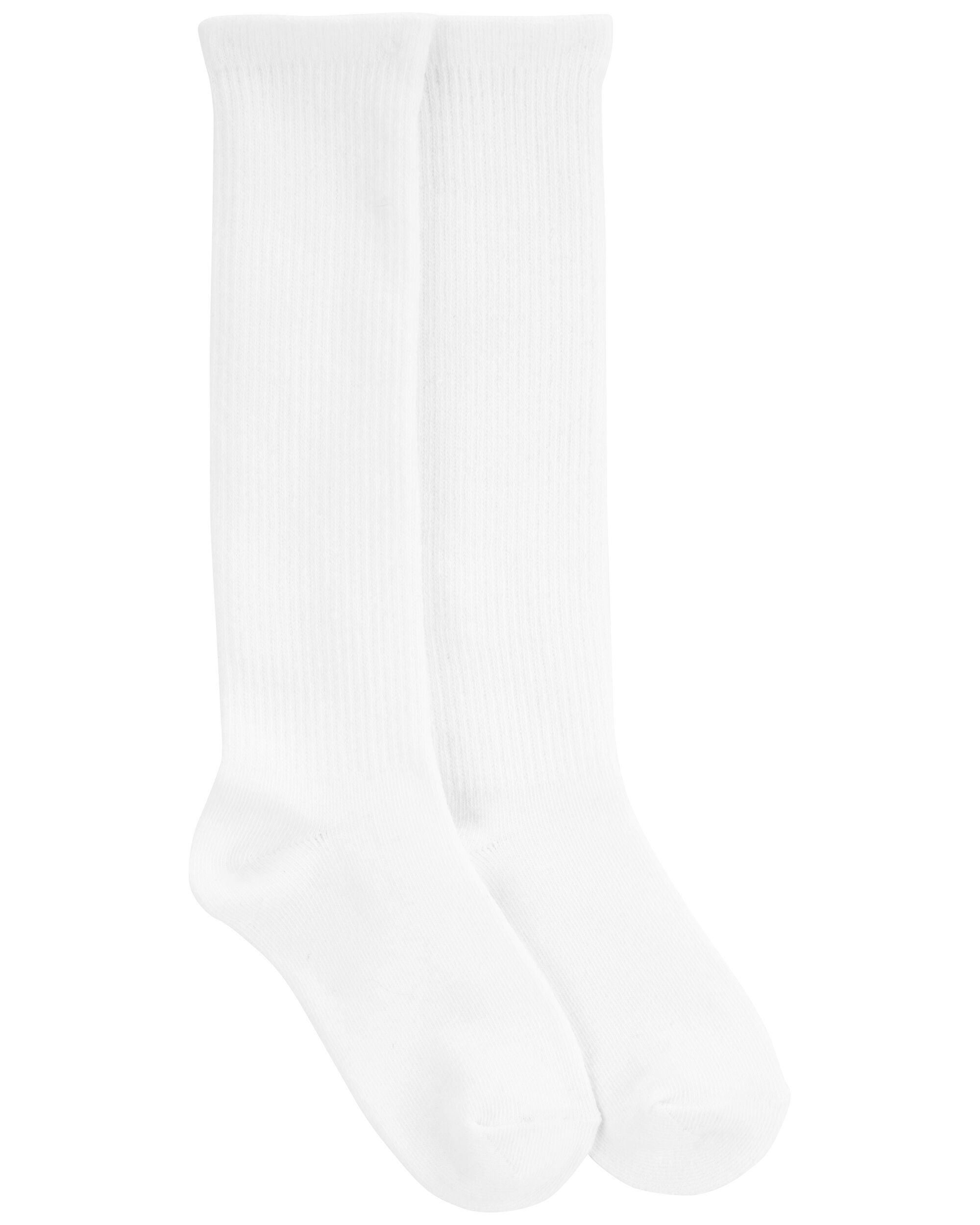 Kids white outlet knee socks