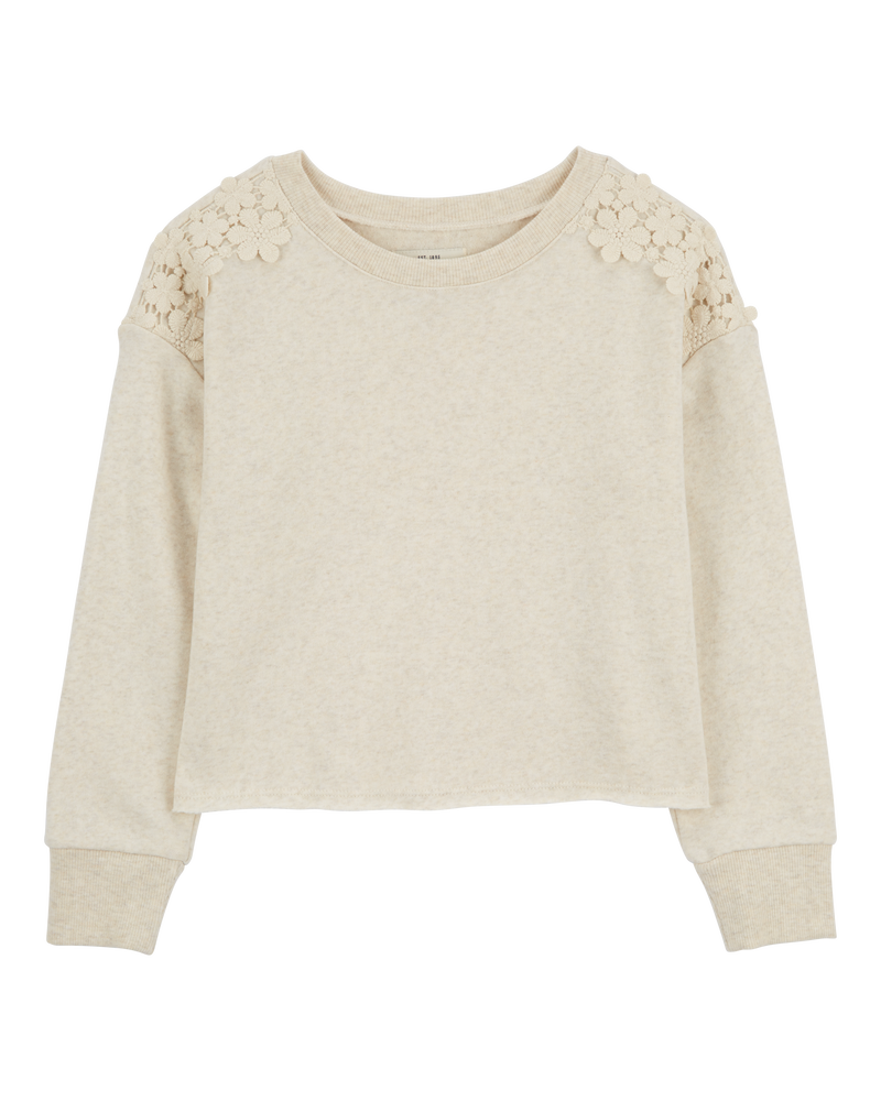 Kid Embroidered Fleece Pullover, image 1 of 3 slides