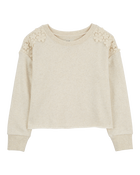 Kid Embroidered Fleece Pullover, image 1 of 3 slides