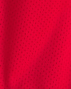 Boys Striped Mesh Active Shorts - Red, image 4 of 5 slides