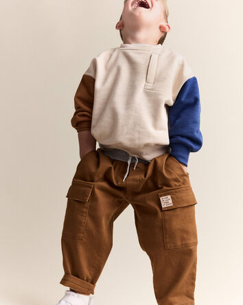 Tout-petit garçon - Le pantalon cargo Otter - Brun, 