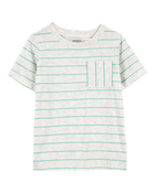Toddler Striped Short-Sleeve Pocket Tee, image 1 of 3 slides