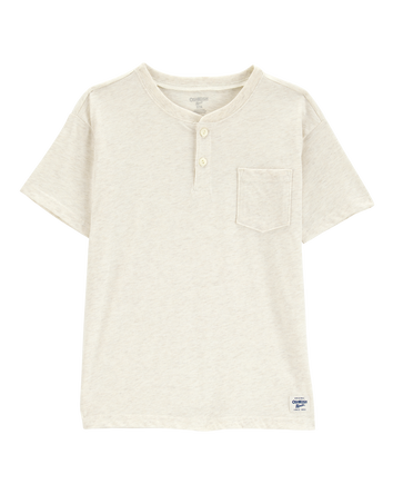 Kid Pocket Henley Tee, 