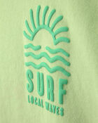Boys Surf French Terry Graphic Tee - Green, image 4 of 6 slides
