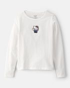 Girls Hello Kitty&reg; Long-Sleeve Top - White, image 1 of 5 slides