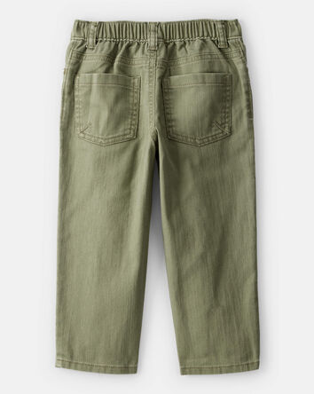 Toddler Boy 100% Cotton Pull-On Fashion Pants - Green, 