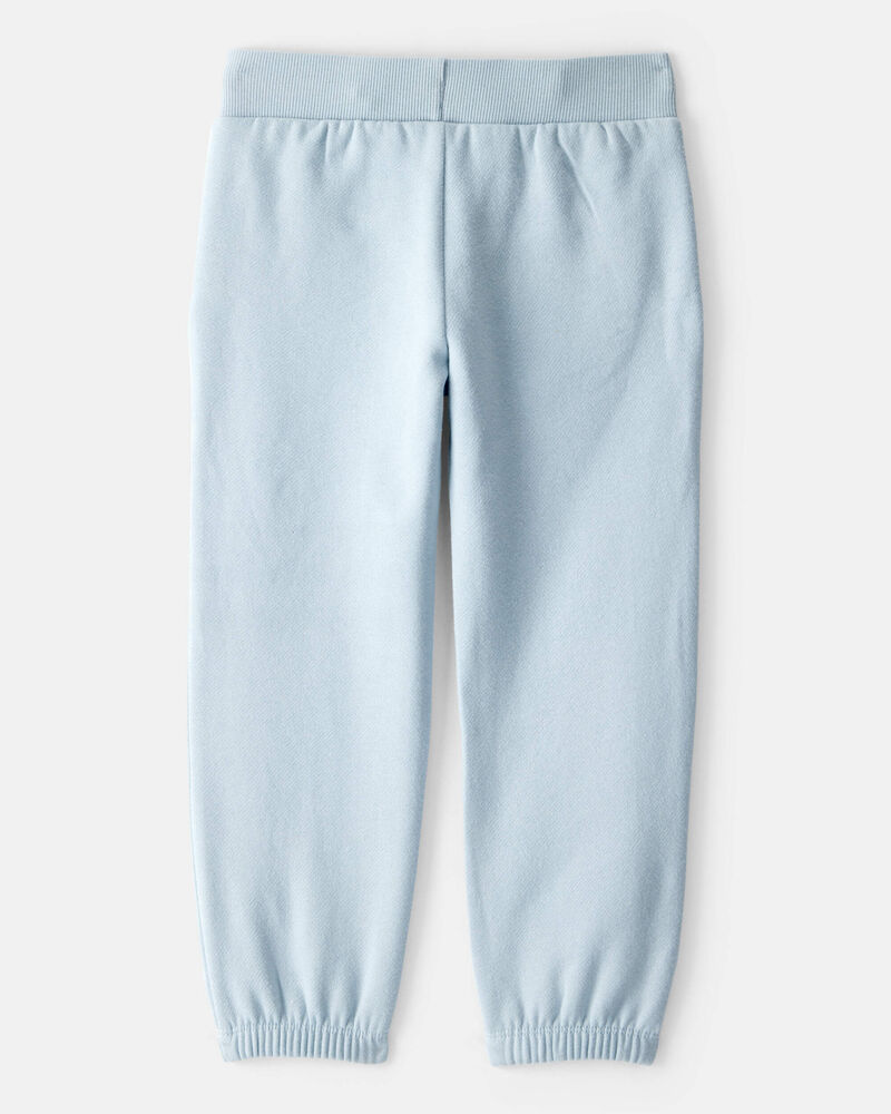 Toddler Girl Cotton Joggers - Blue, image 2 of 6 slides