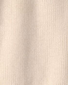 Toddler Boy Organic Cotton Zip-Up Jacket in Cream, image 3 of 4 slides