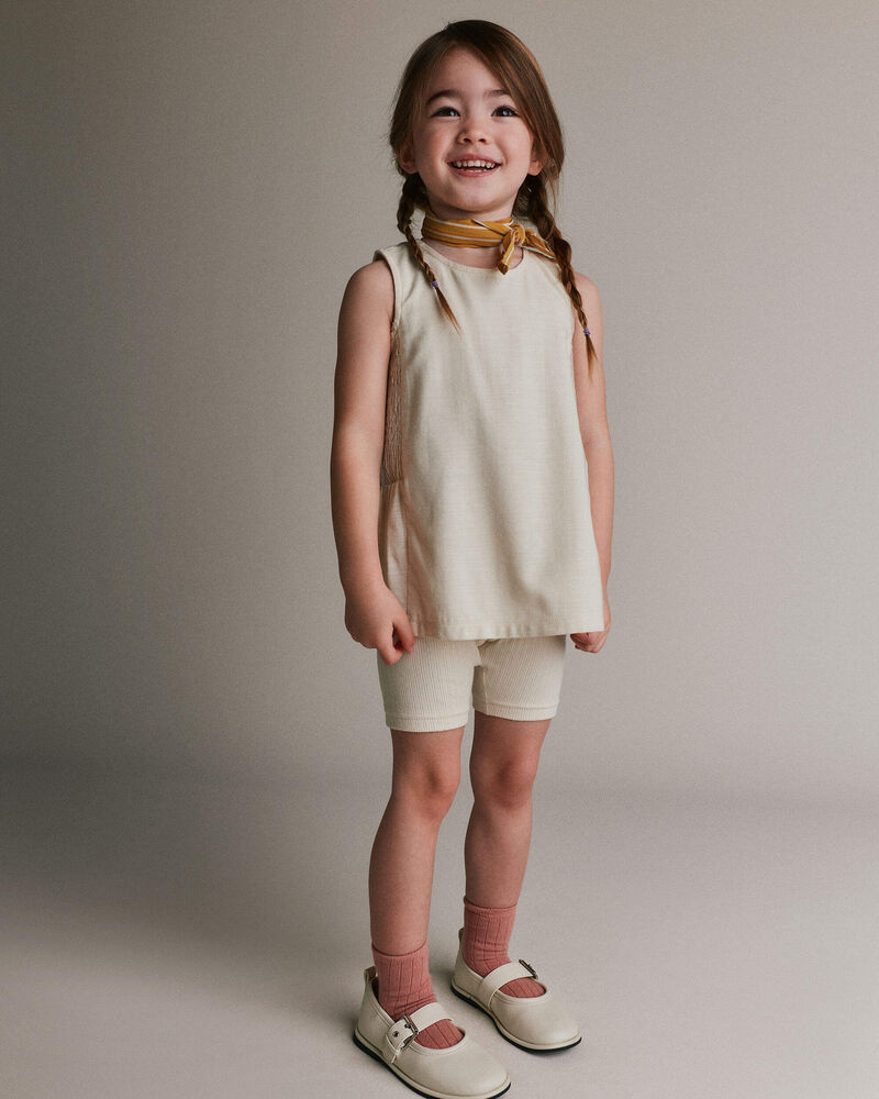 Tout-petit fille - Haut &agrave; smocks - Cr&egrave;me, image 5 sur 6 diapositives