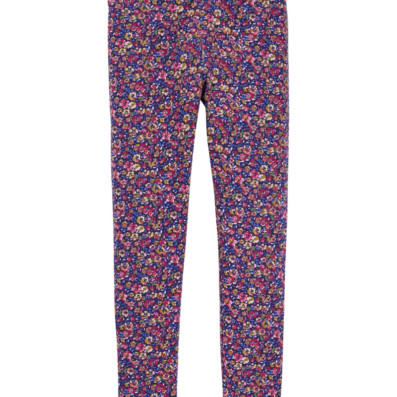 Purple floral leggings cheap