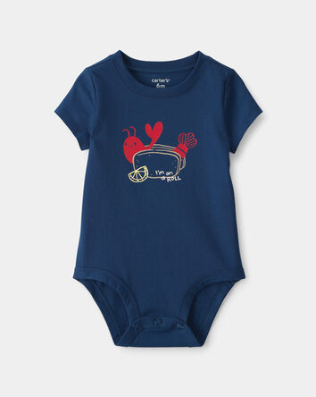 B&eacute;b&eacute; - Cache-couche &agrave; imprim&eacute; homard - Bleu, 