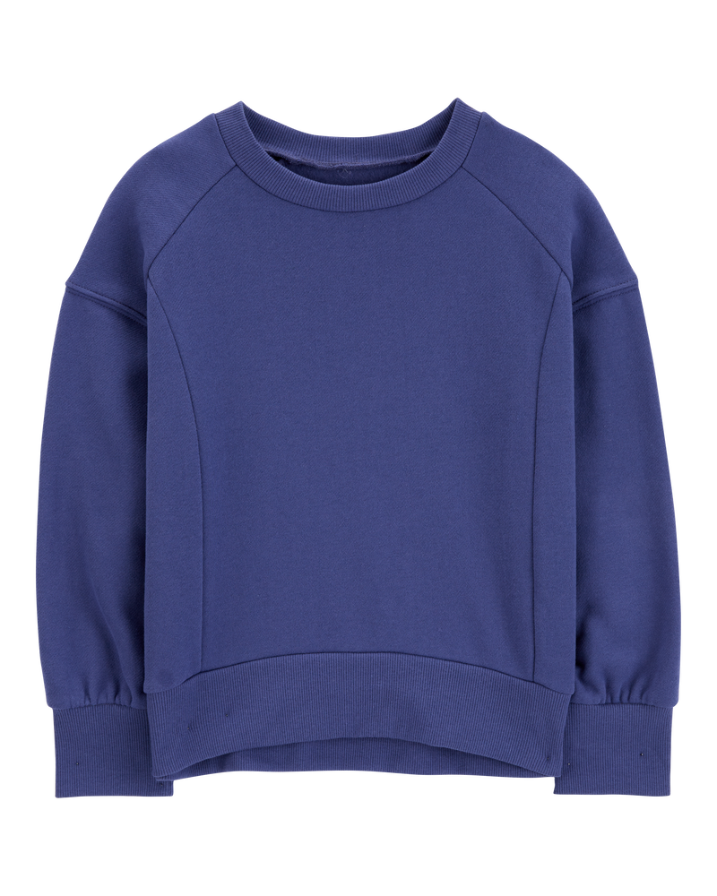 Kid Fleece Crew Neck Sweatshirt, image 1 of 3 slides