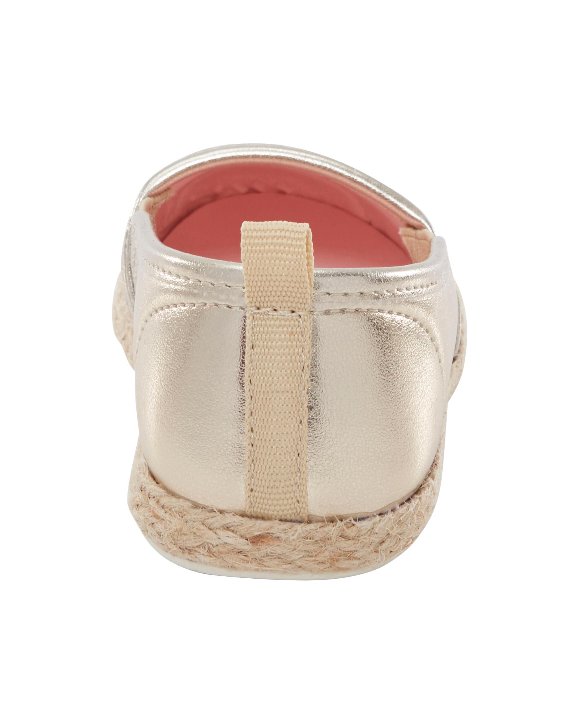 Gold Slip On Metallic Espadrilles Carter s Oshkosh Canada
