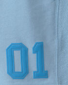 Gar&ccedil;ons - Short en jersey bouclette, style universitaire - Bleu, image 3 sur 3 diapositives