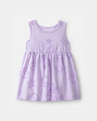 B&eacute;b&eacute; fille - Robe sans manches &agrave; motif vie marine - Mauve, image 1 sur 3 diapositives