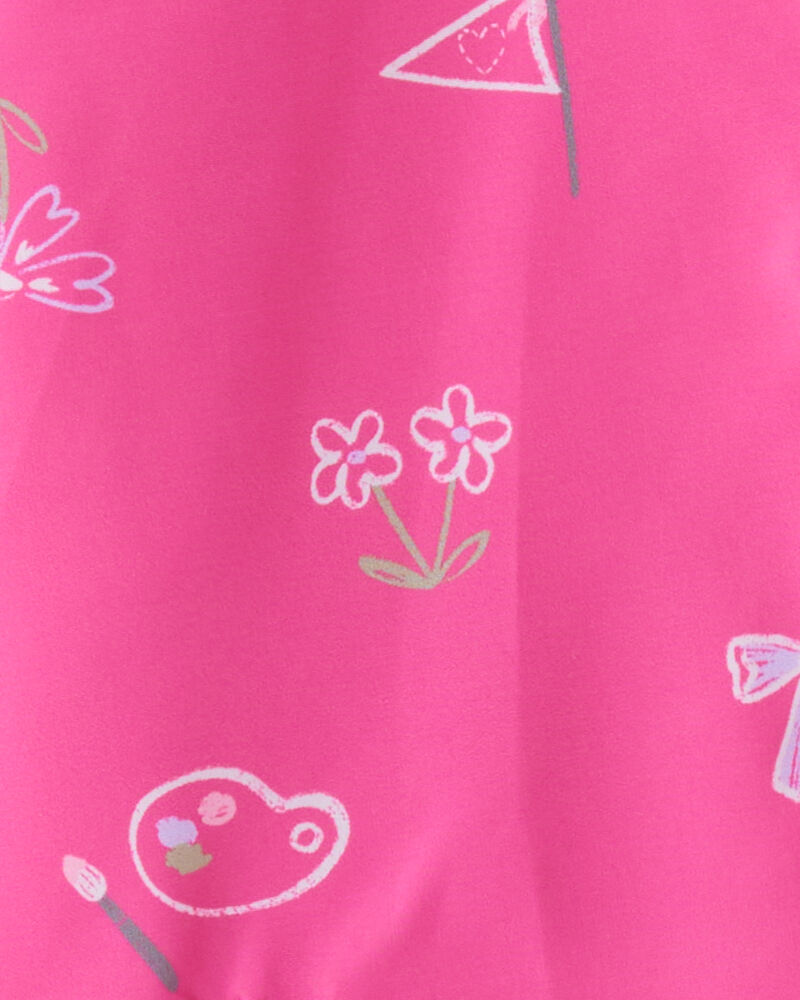 Baby Girl Novelty Print Rain Jacket - Pink, image 2 of 2 slides