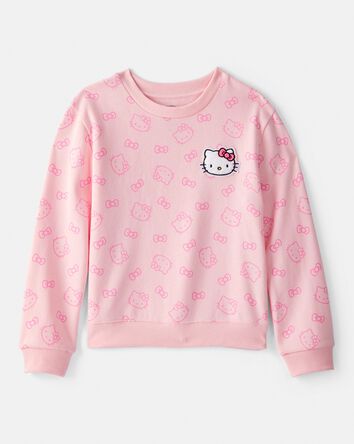 Girls Hello Kitty&reg; Pullover Sweatshirt - Pink, 