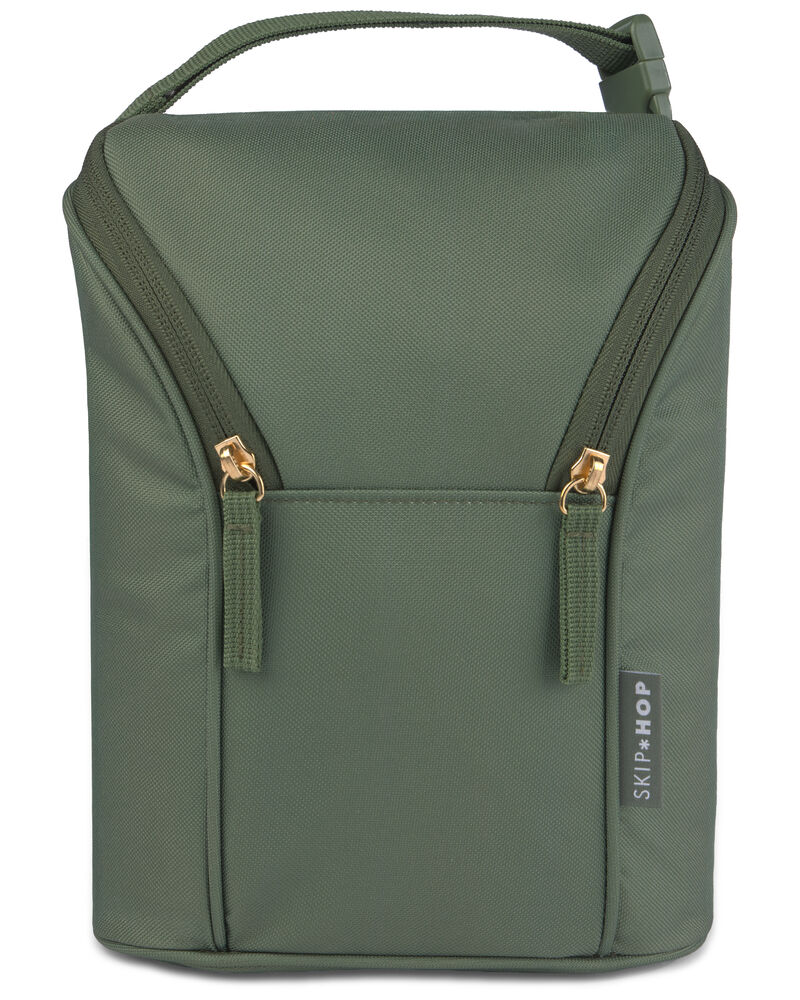 Grab & Go Double Bottle Bag - Sage, image 1 of 4 slides