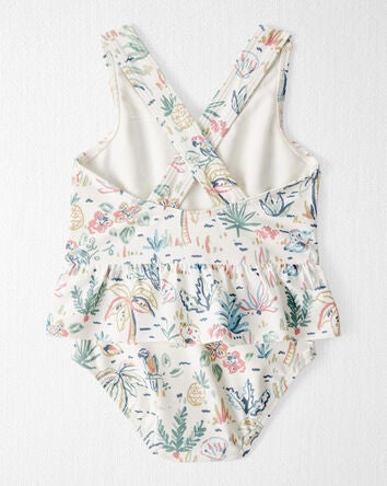 Baby Recycled Tropical-Print Swimsuit, 
