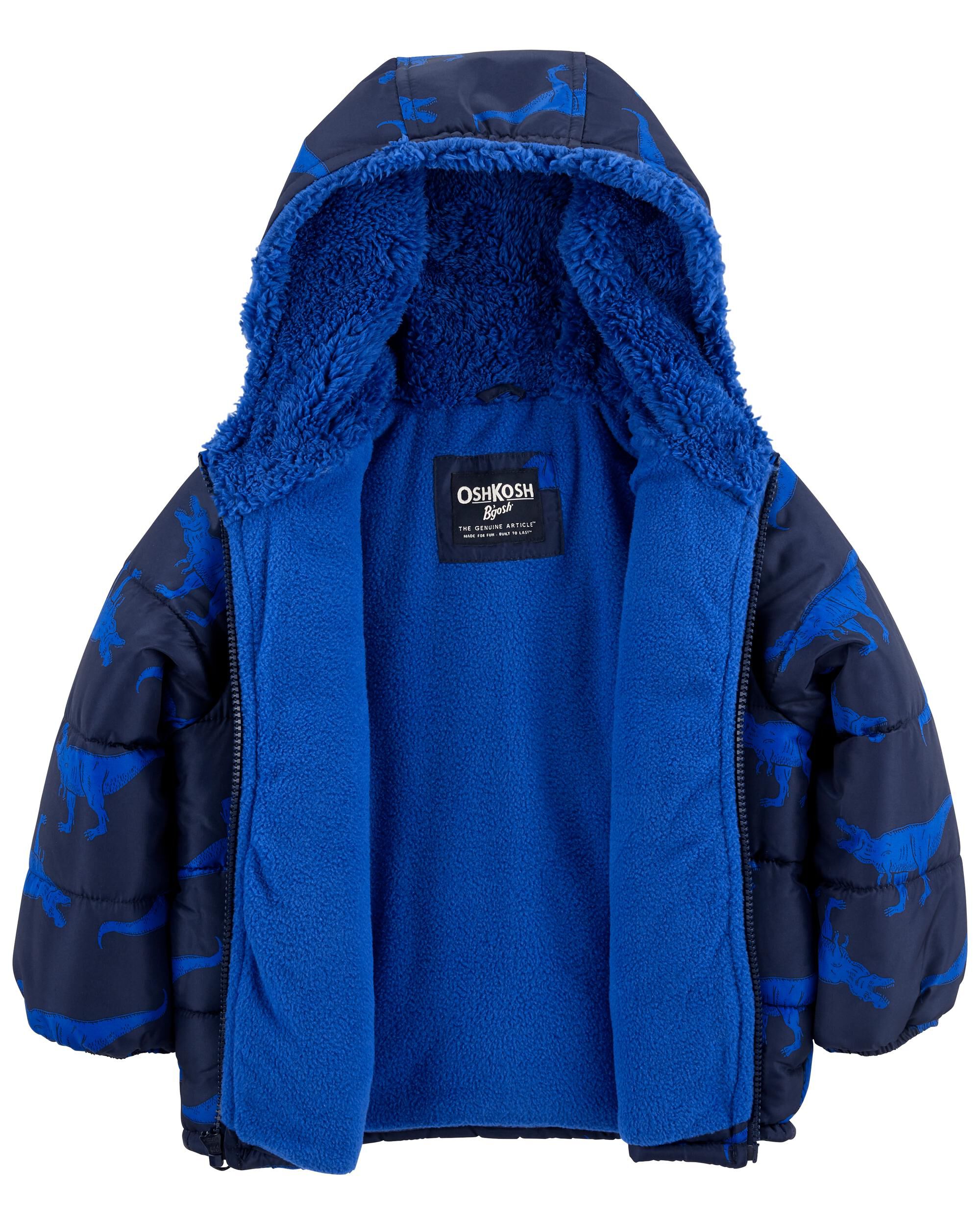Boys blue puffer jacket cheap