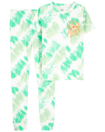 2-Piece Tie-Dye 100% Snug Fit Cotton Pyjamas, 
